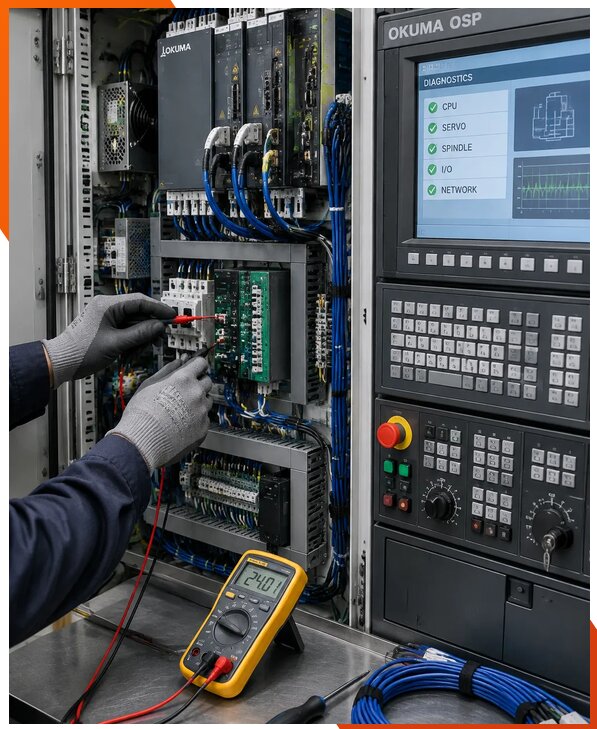 Ремонт систем ЧПУ Okuma OSP в Ангарске